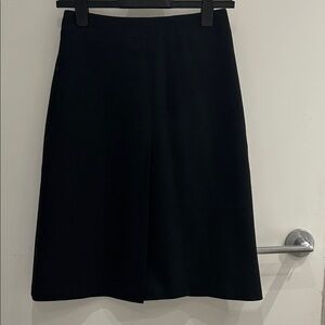 Elegant Black Women's Wool Skirt